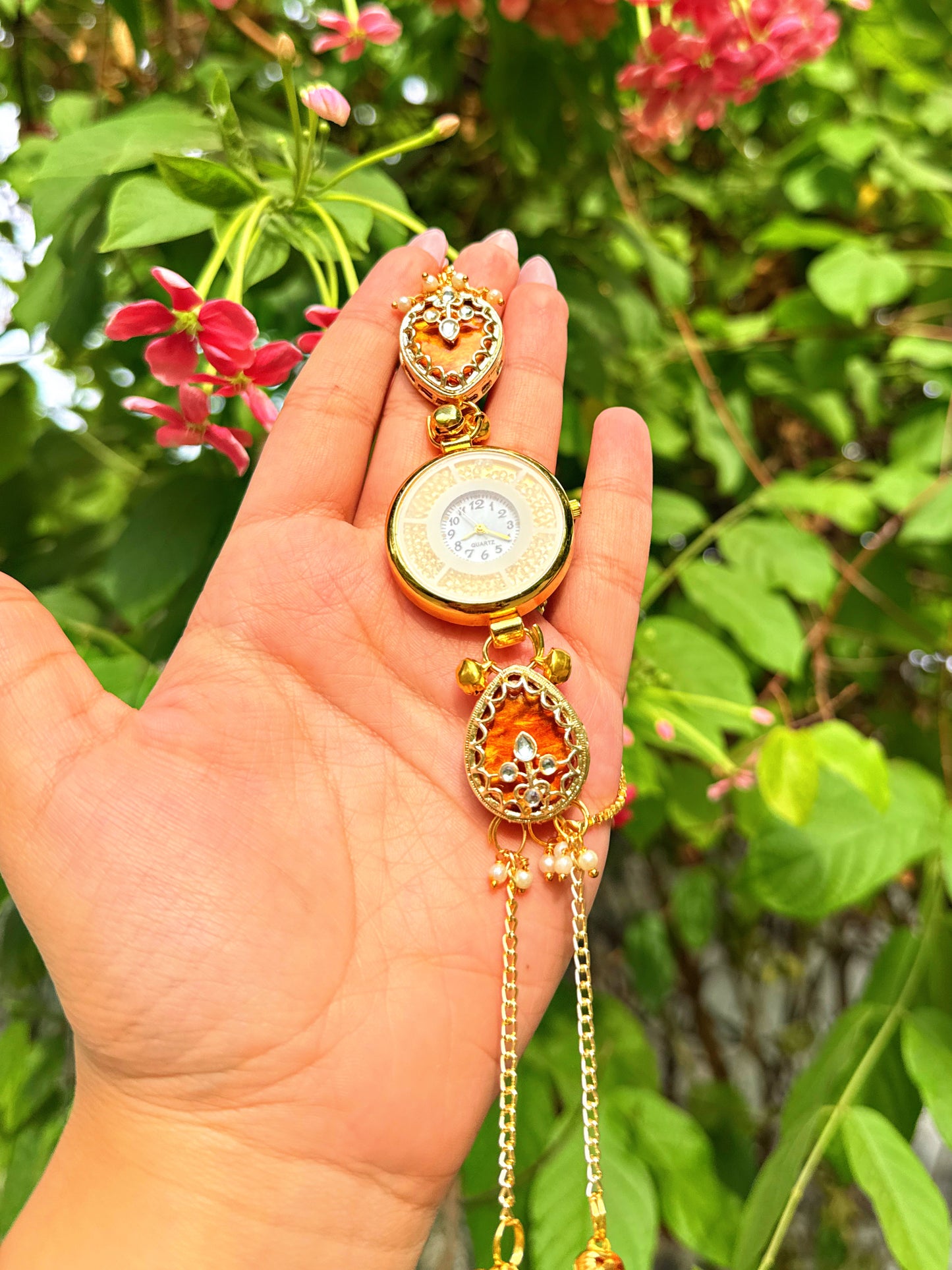 Mahika ethnic kundan watch