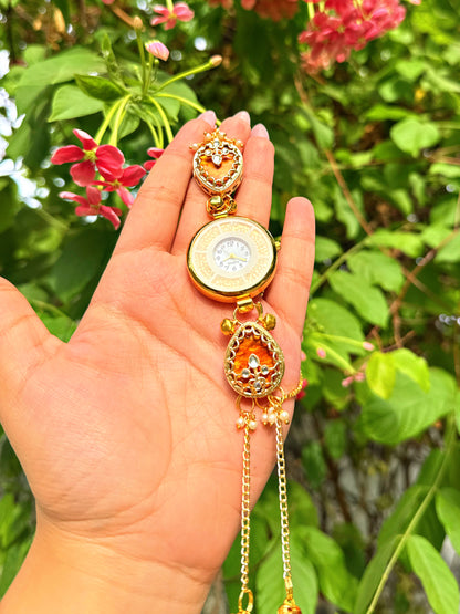 Mahika ethnic kundan watch