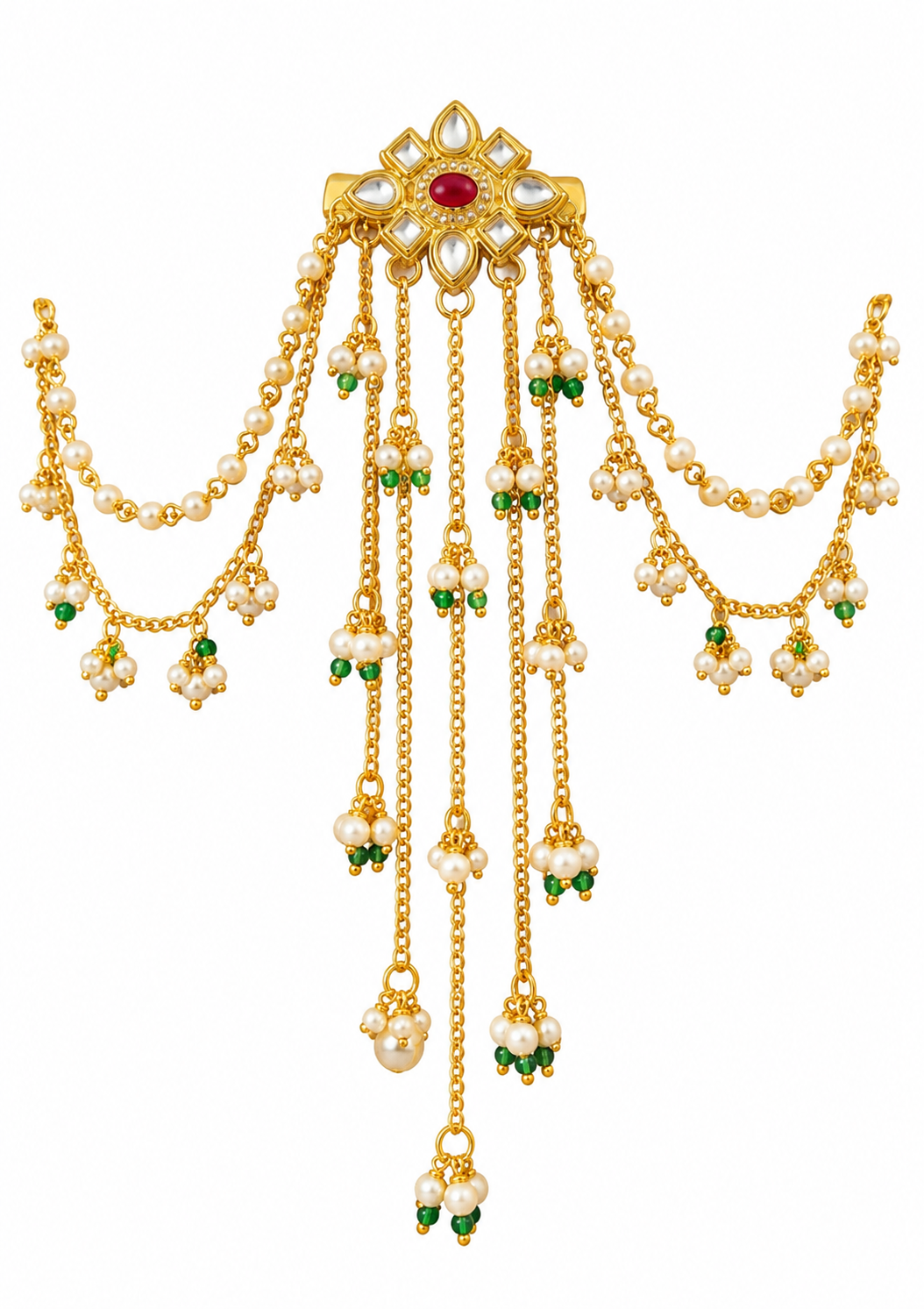 Sanjivani hair brooch