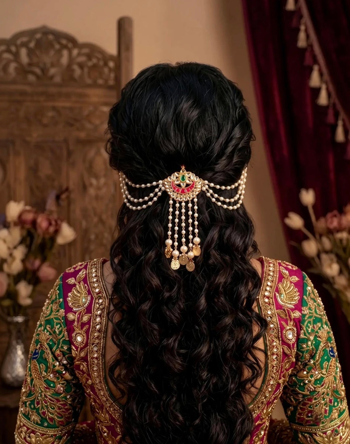 Jigna hair brooch