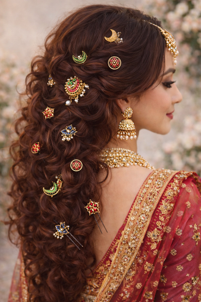 ENAMEL HAIR PINS pack of 10