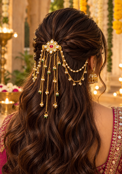 Sanjivani hair brooch
