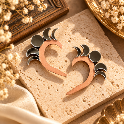 Moon earcuff