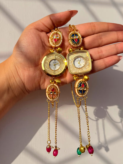 NIHARIKA - ethnic kundan watch ✨