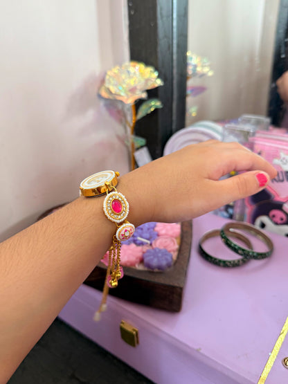 Heer kundan watch (special for kids/ thin wrist ✨)