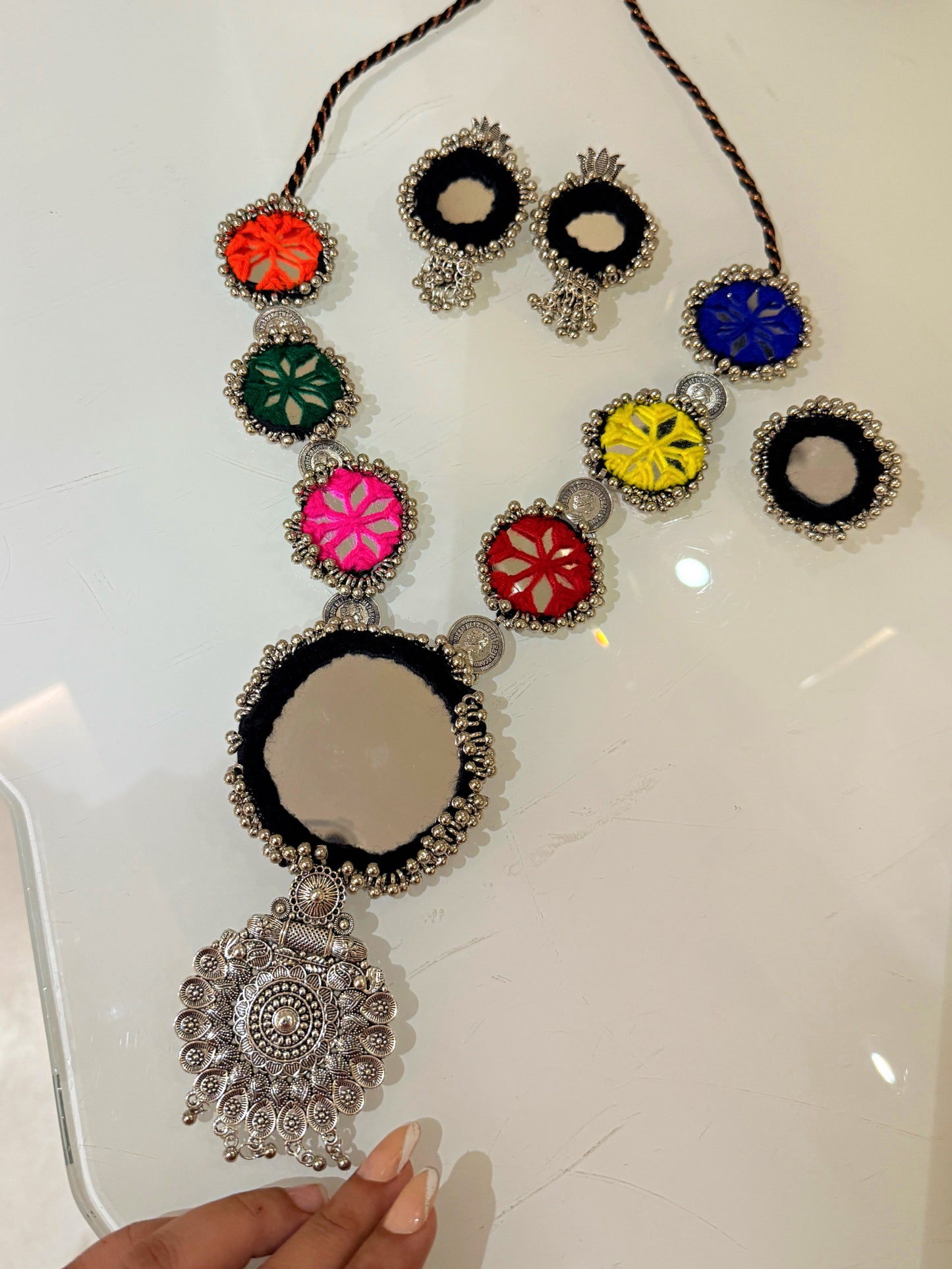 CHANDRIKA- Combo of necklace earring and ring (adjustable) ✨