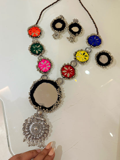 CHANDRIKA- Combo of necklace earring and ring (adjustable) ✨