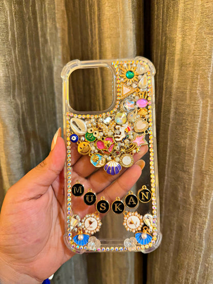 Bejeweled Phone cover with Name
