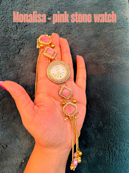 MONALISA - pink stone watch