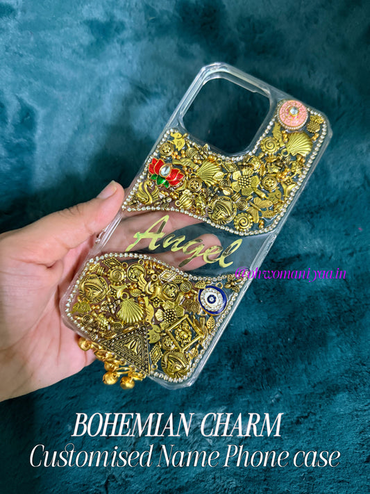 BOHEMIAN CHARM- Customised Name phone covers ✨