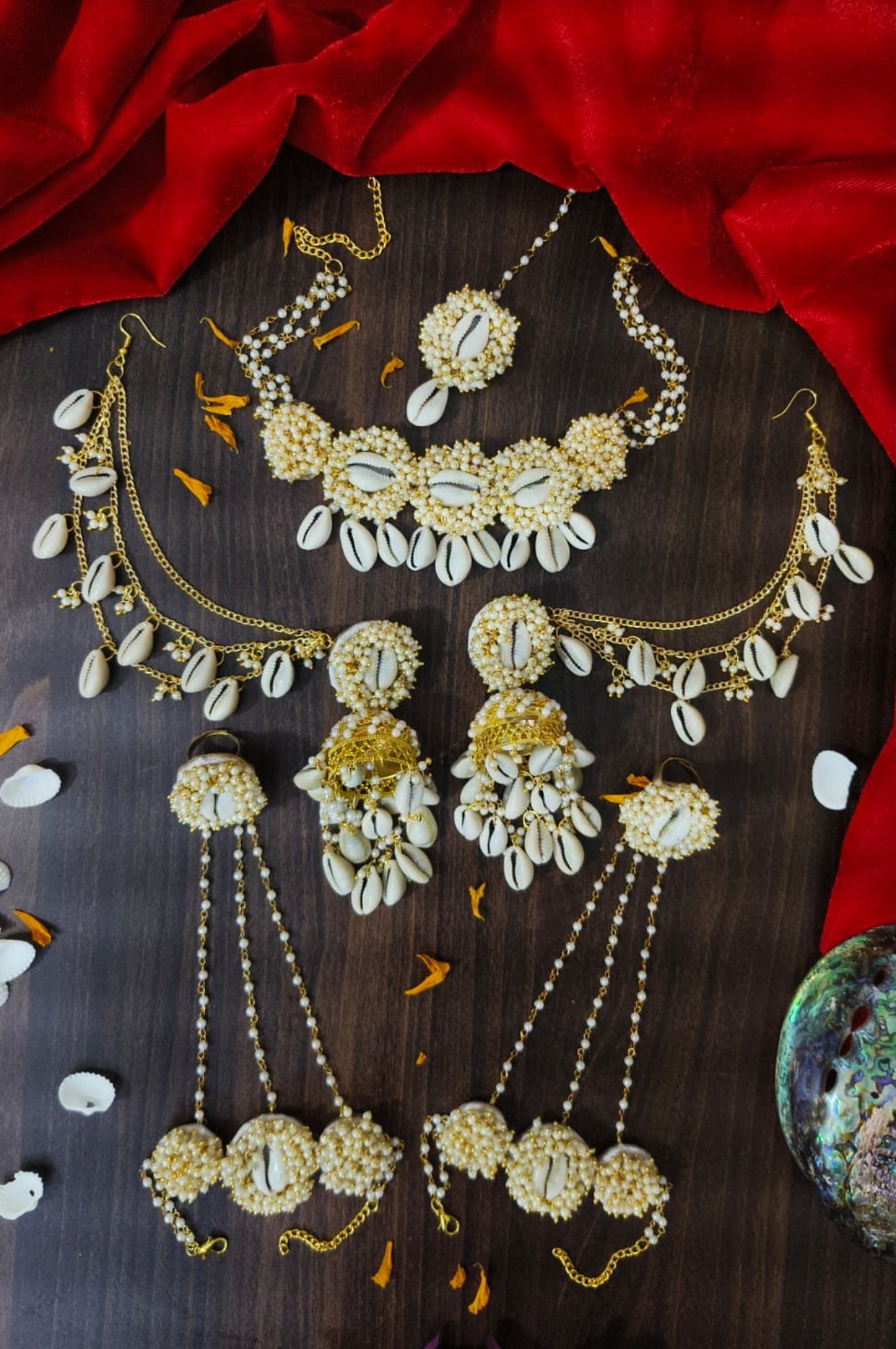 Shell jewellery bridal combo