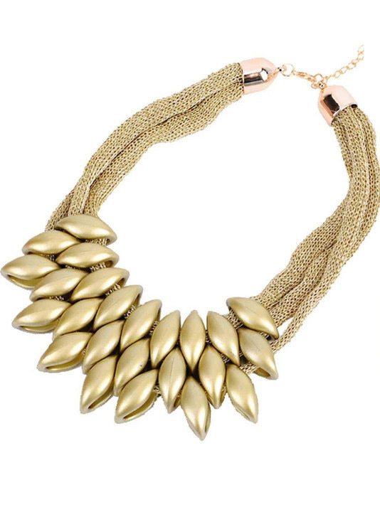 Gold statement neckpiece