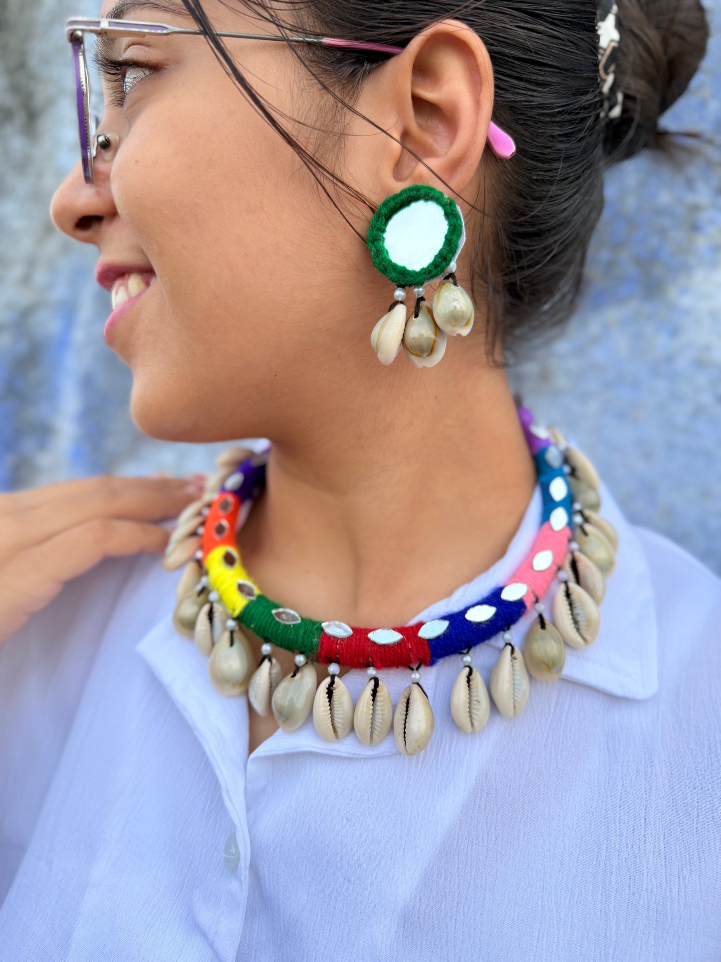 RANJHANIYU - HASLI STYLE NECKPIECE WITH EARRINGS ✨