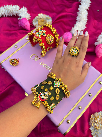 MANNAT - The ROYAL SOUL HANDCUFF WITH RING SET