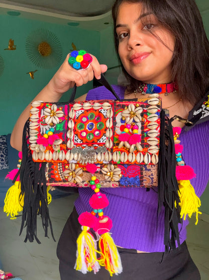 NOOR - BANJARA BAG WITH HEAVY WORK BELT ✨🌺