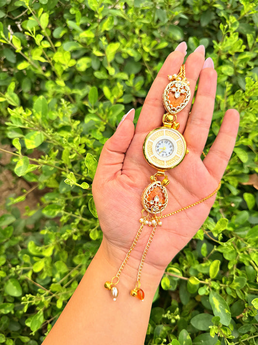 Mahika ethnic kundan watch