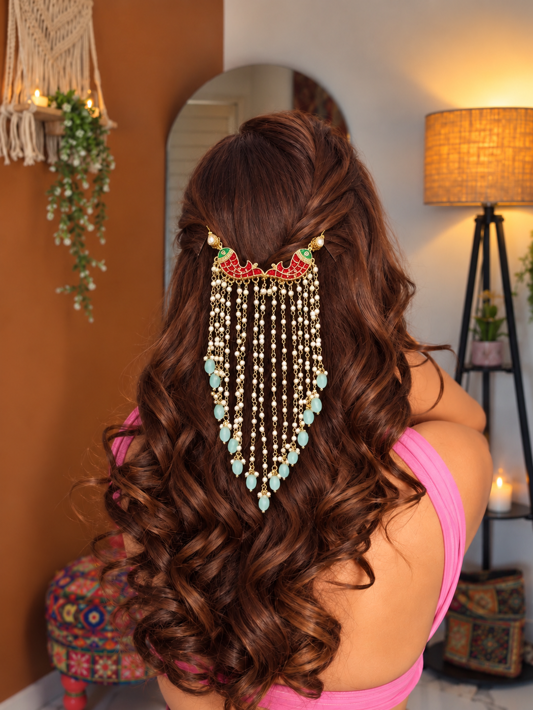Mina hair brooch