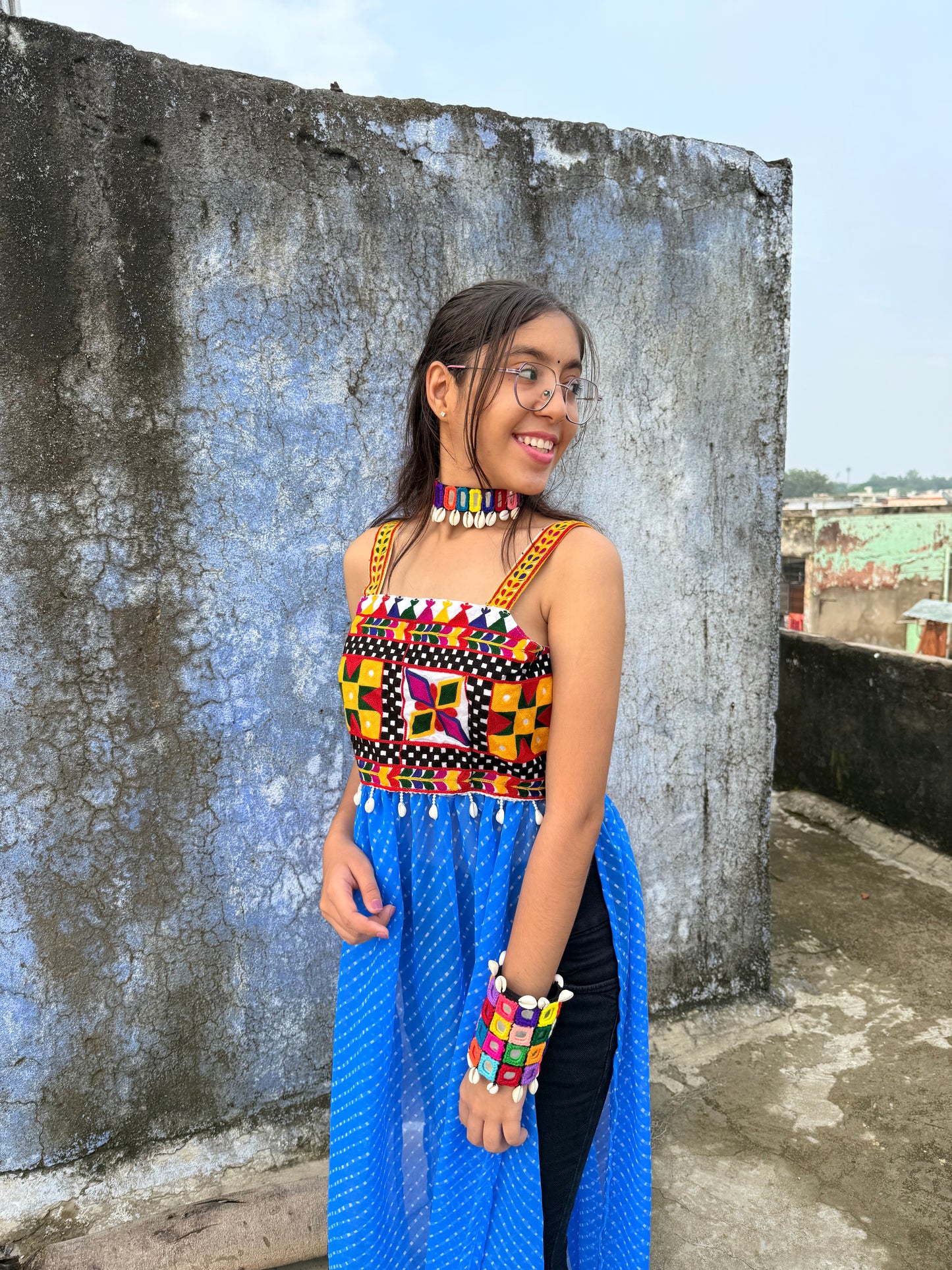 BOHO KUDDI - Strappy Criss Cross back kurti ✨