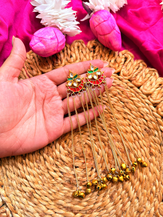 Zarina Kundan Kashmiri Dangler EARRINGS ❤️✨