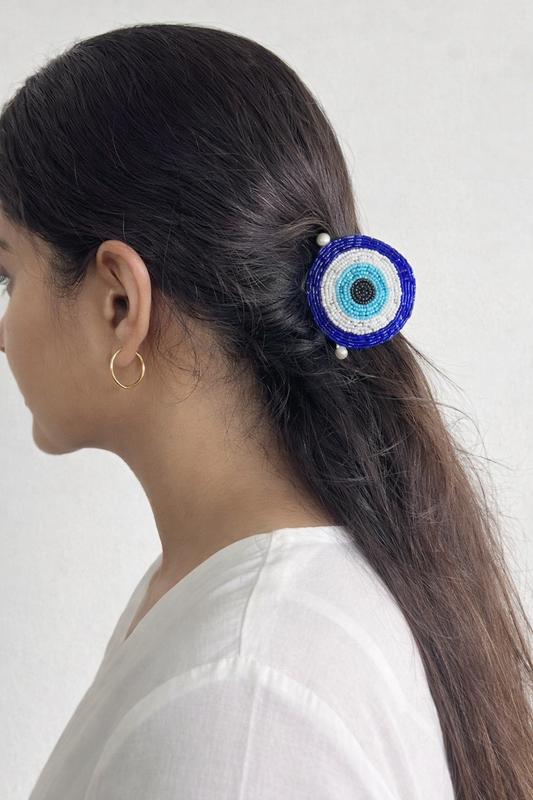 EVIL EYE BEADED CLUTCHER