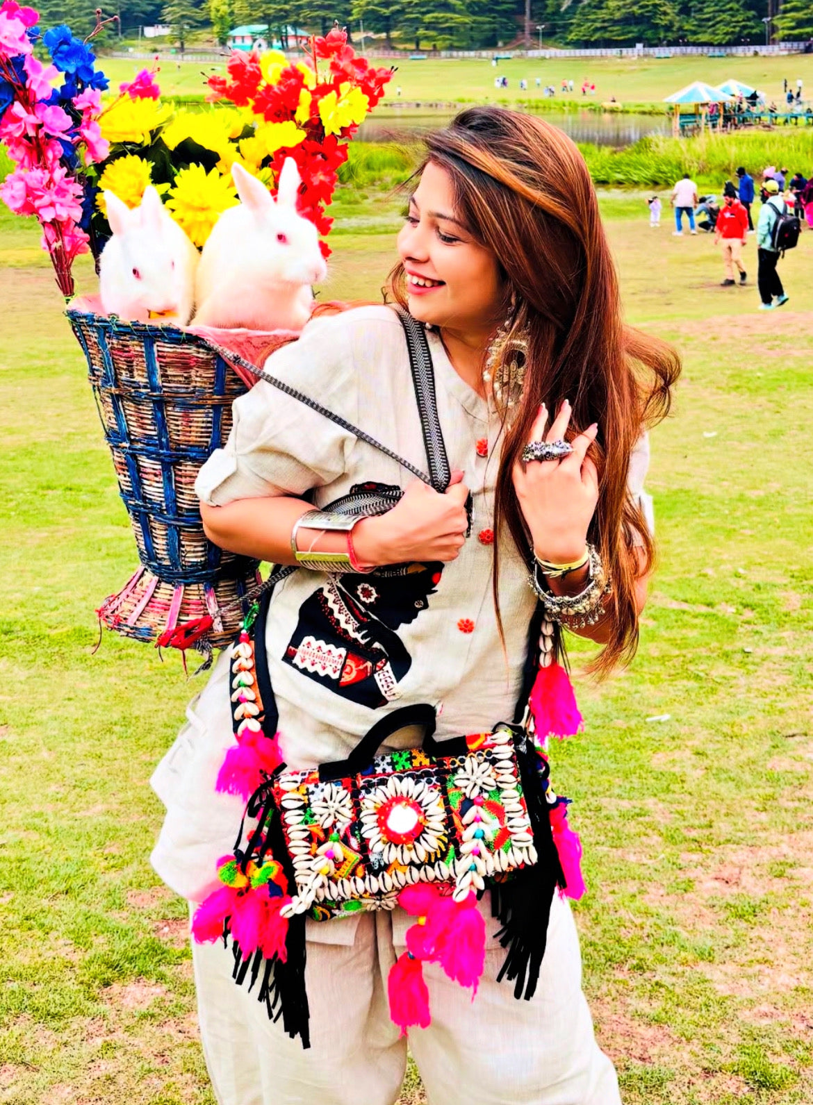 Nupoor Black boho bag 🪷