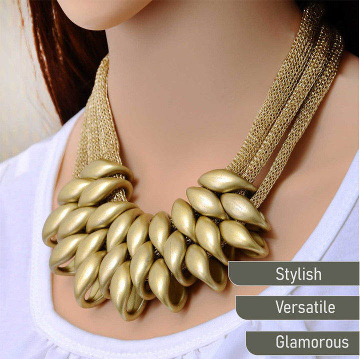 Gold statement neckpiece