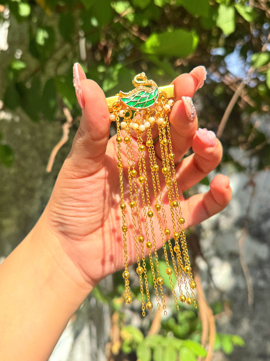 Sweeni enamel clip - green ✨