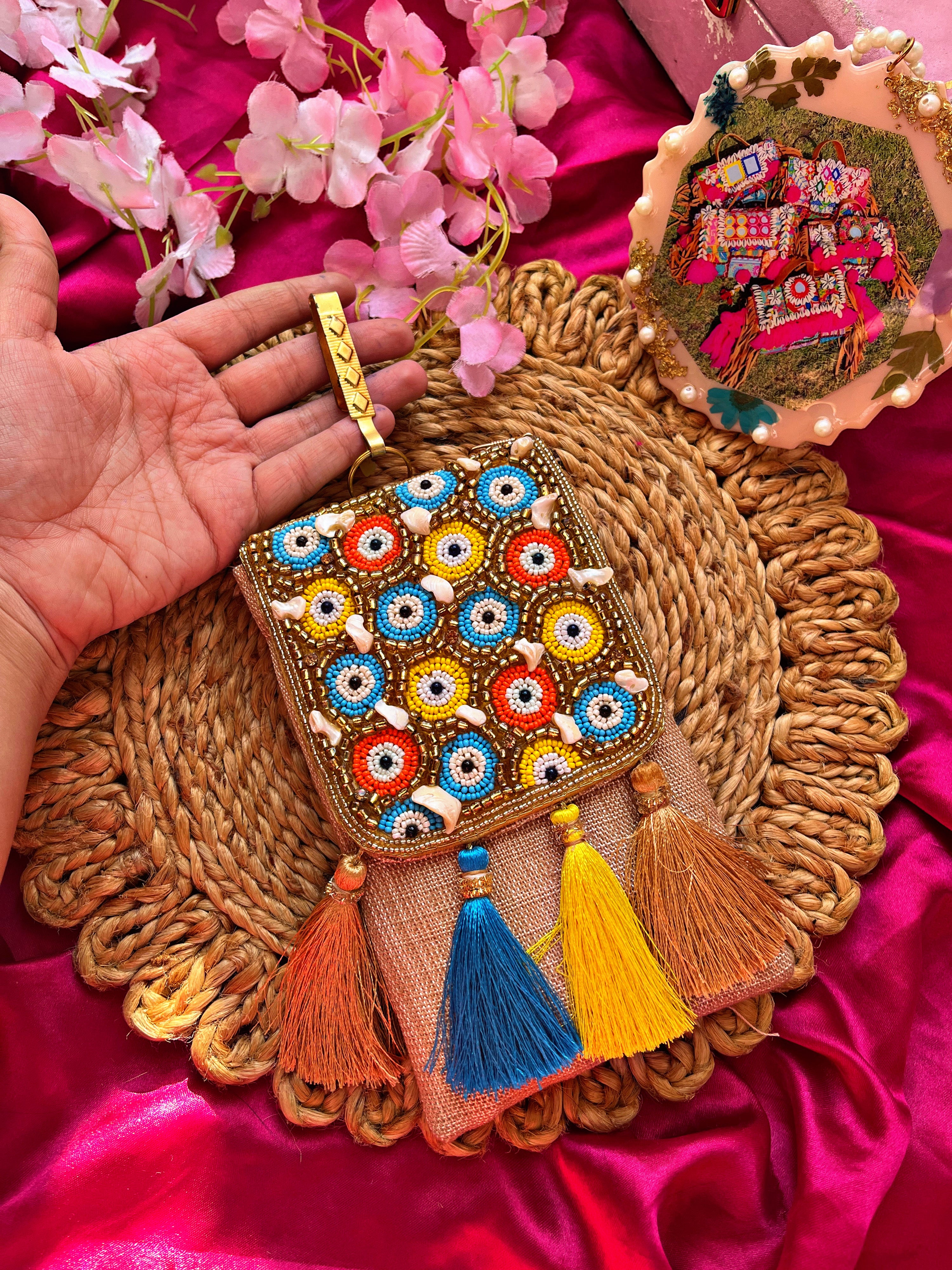 EVIL- EYE 🧿 BEADED PHONE SLING