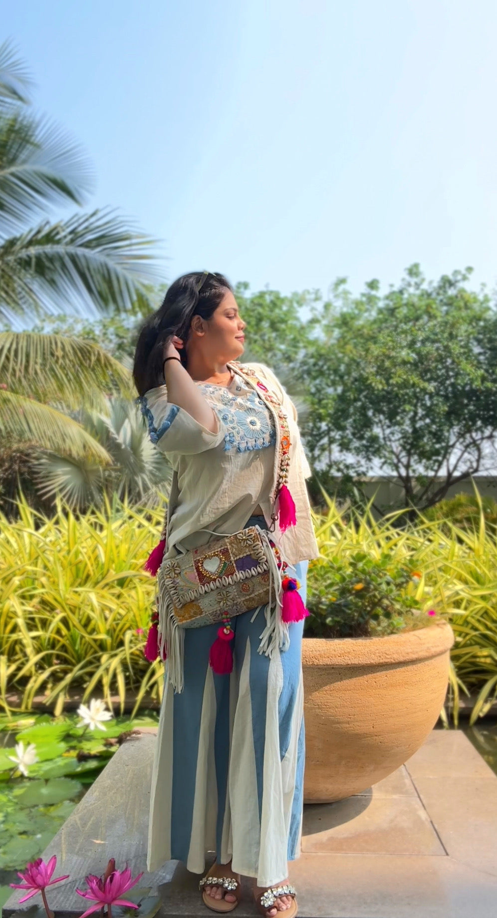 “BOHO-AMORE”- pinteresty Sling bag 🌷🦢