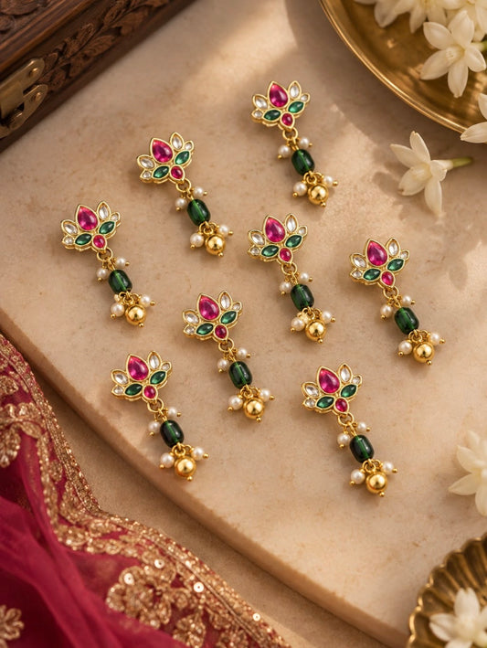 Lotus hairpins set of 10