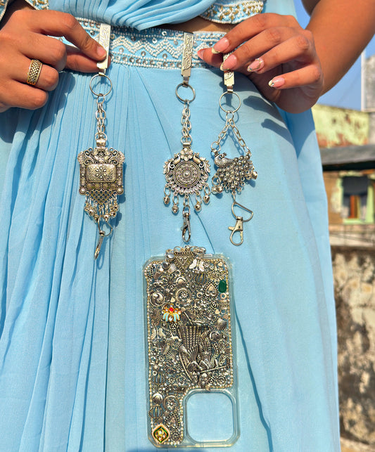 RADHA KRISHNA PHONE COVER WITH WAIST HOOK ✨❤️