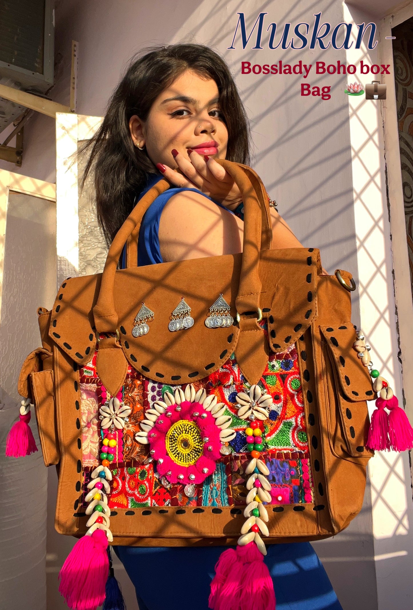 Muskan - GIRLBOSS BOHO BOX TOTE BAG 🪷💼