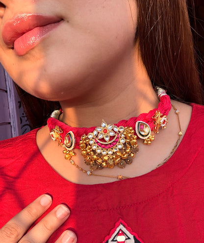 Nandi choker and earrings set
