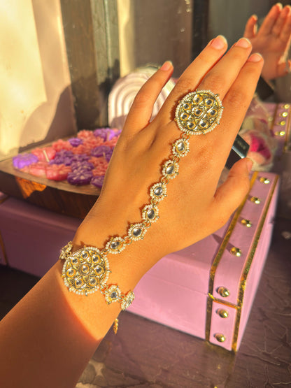 JASHN PEARL HATHPHOOL( adjustable) ✨