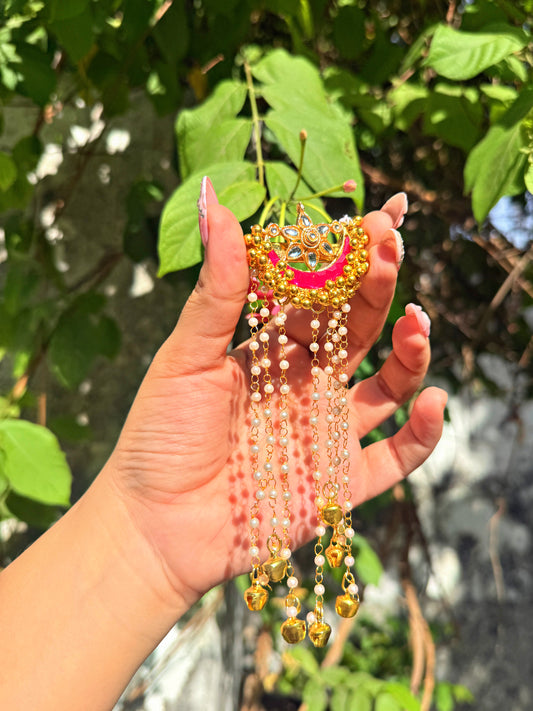 CHANDANI - enamel hair brooch