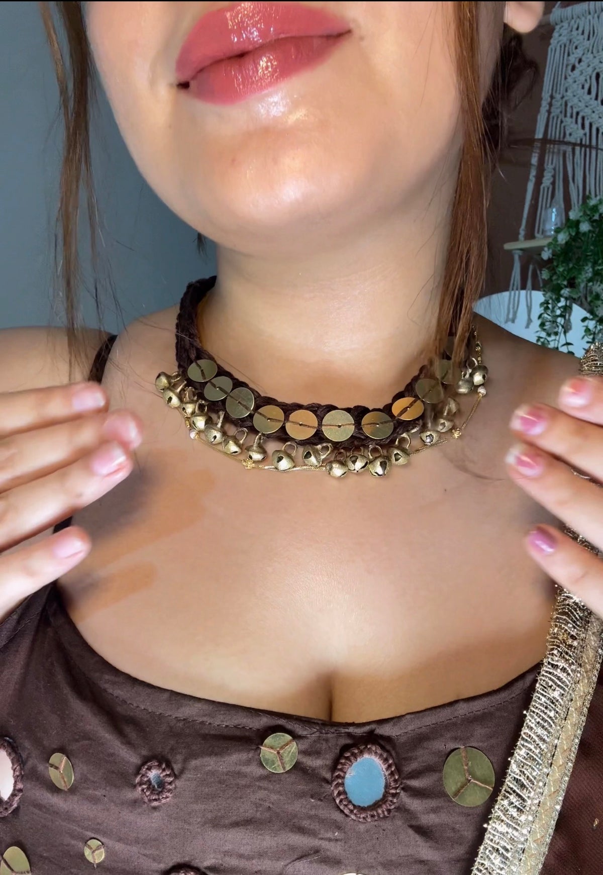 Dhun - choker and earrings set