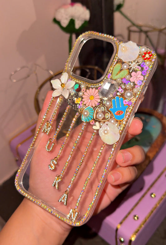 CHARM NAME PHONE COVER 🌸✨