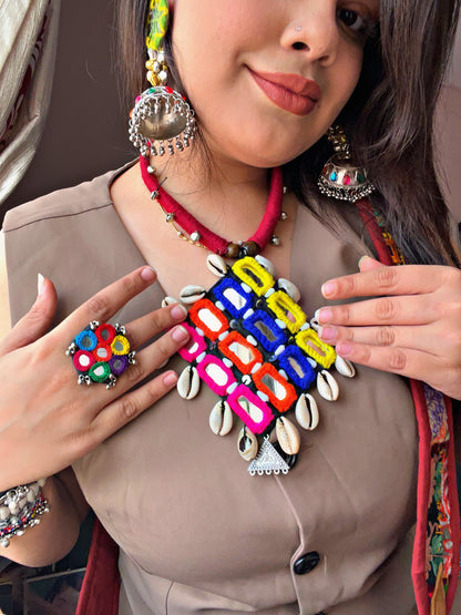 Meera - mirror work neckace ✨♥️
