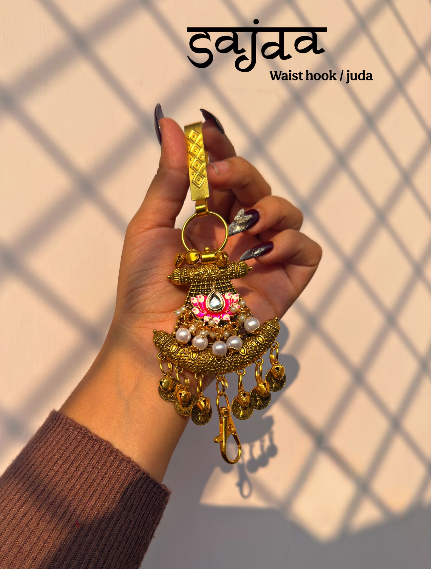 SAJDA WAIST HOOK AND phone sling with lanyard