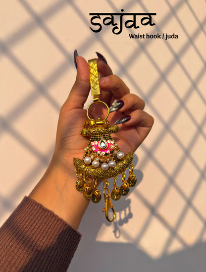 SAJDA WAIST HOOK AND phone sling with lanyard