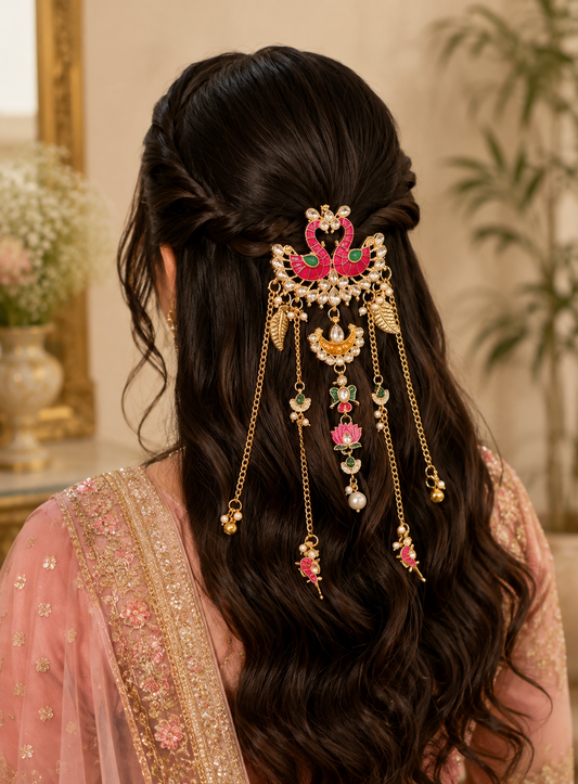 Swan hair accessory