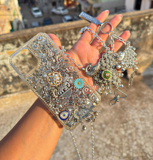 ETHNIC PHONE COVER , sling and waist hook combo