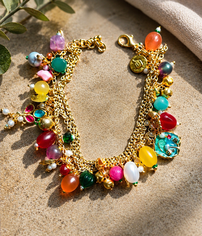 Boho Colorful Charm Bracelet / rakhi