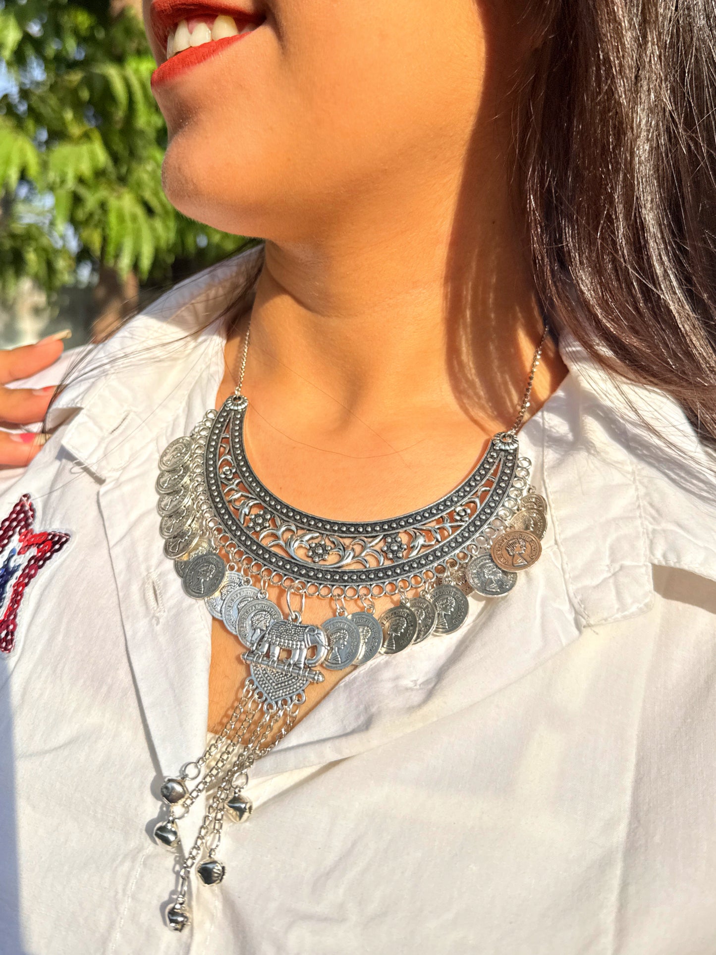 AABHA- Oxodized necklace ✨