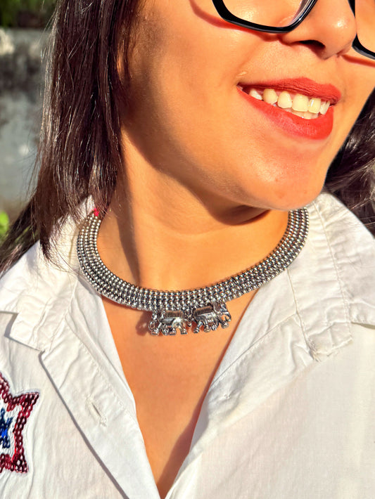 Manzar Boho Hasli necklace