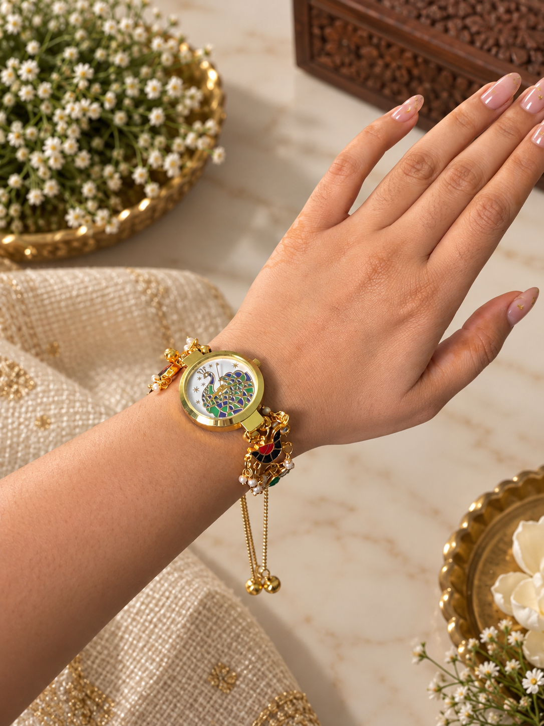 Mayuri kundan watch
