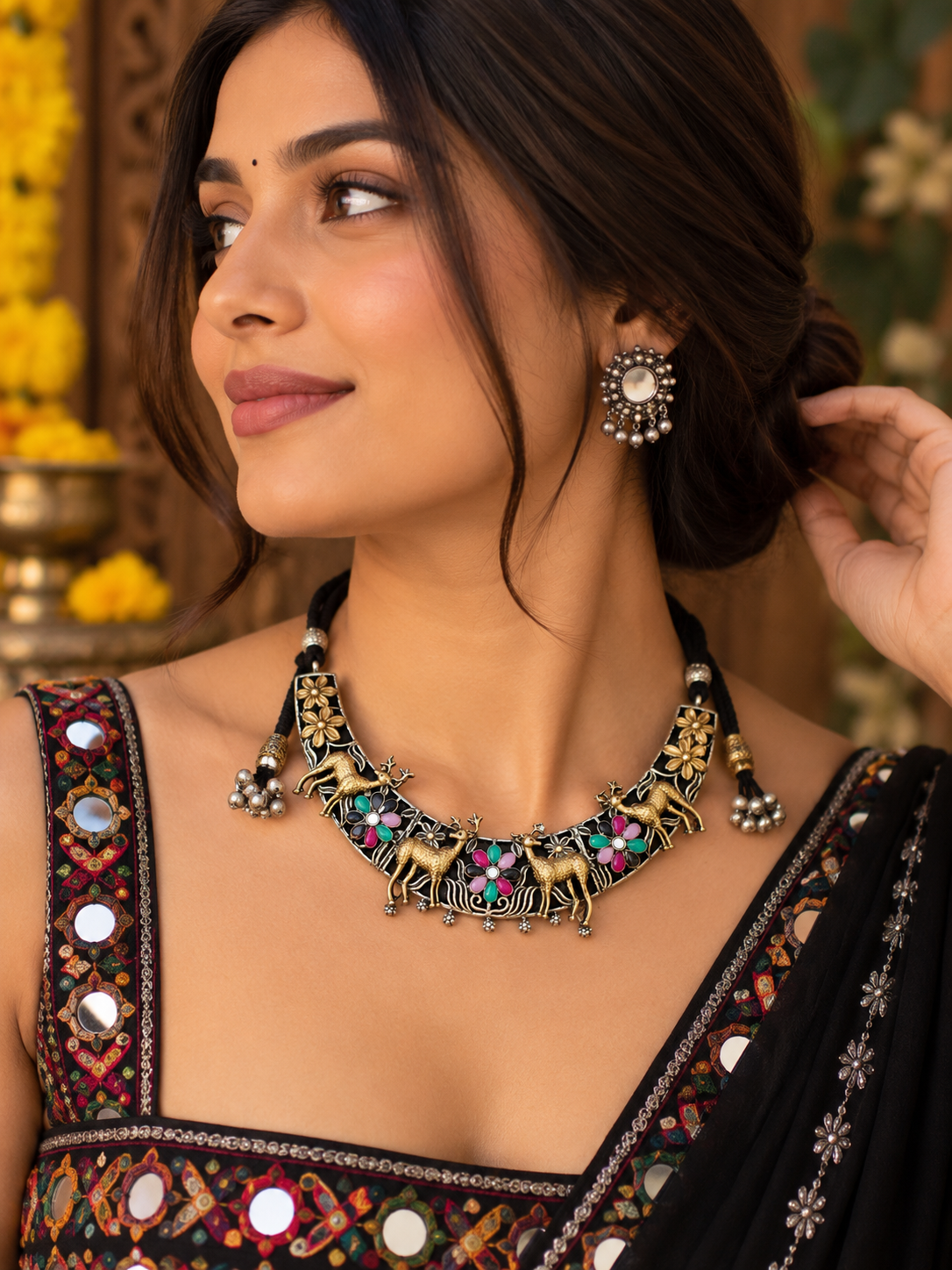 Vanraani Dual Tone Necklace