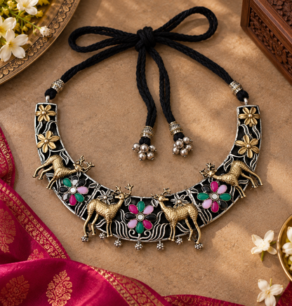 Vanraani Dual Tone Necklace