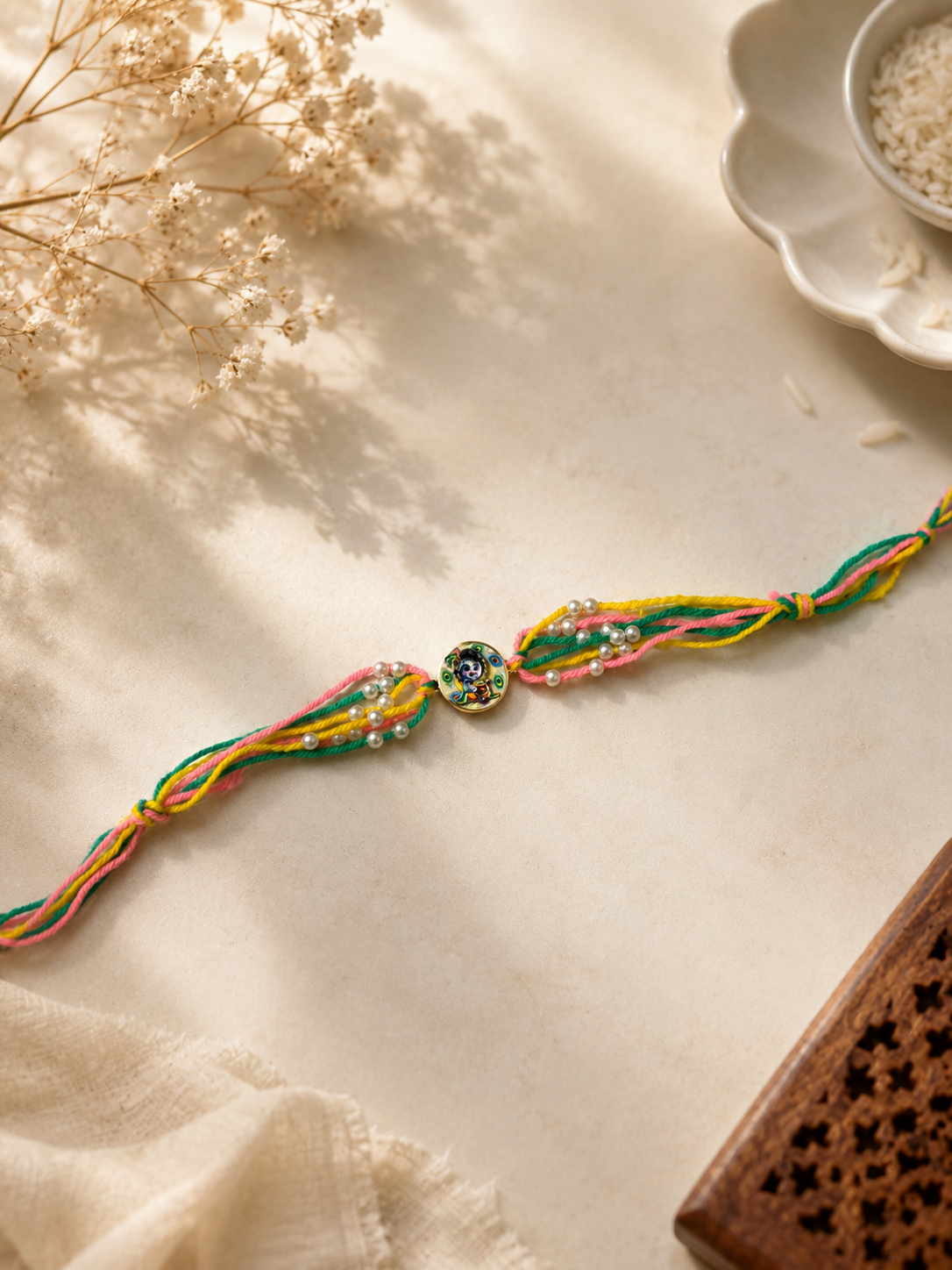 Little krishna spinner rakhi