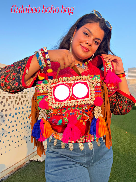 GULABOO- Mirror work Bag